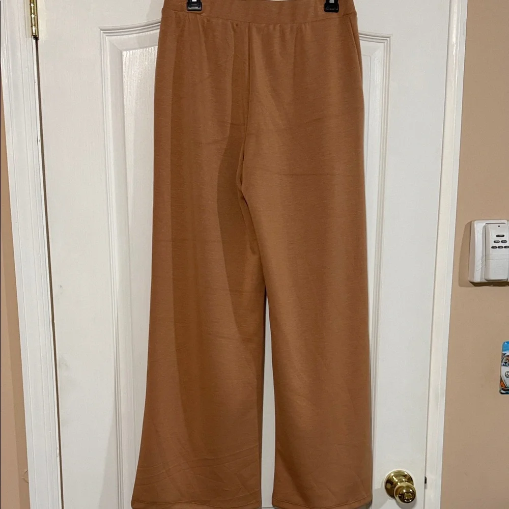 Magaschoni Tan Wide-Leg Pants - Picture 9 of 9